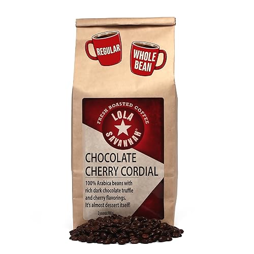 Lola Savannah Chocolate Cherry Cordial Whole Bean Caffeinated Coffee, 2lb