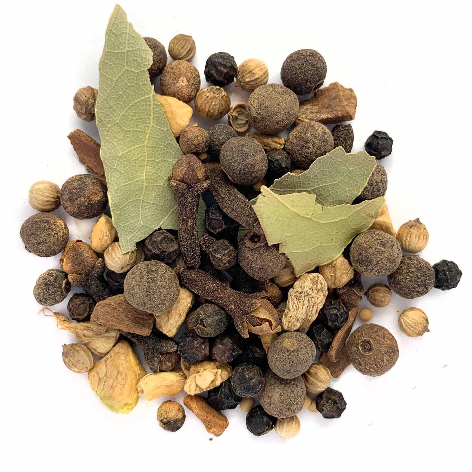 Pickling Spice, by Herb Co, No Salt, Classic Blend for Pickles, Roasting Meats, Marinades, Sauces, Dressings, Ginger, Bay Leaf, Coriander & More, 1/4