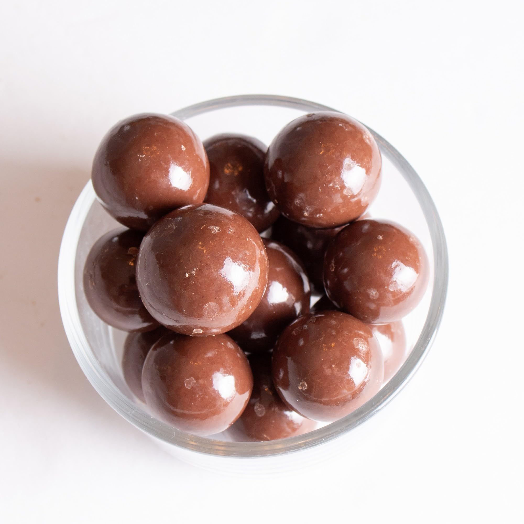 Lehman's Chocolate Malted Milk Balls, Milk Chocolate Coated Candy, 3 Pack of 8 oz Resealable Bags