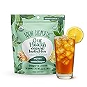 Four Sigmatic Gut Health Organic Herbal Tea | Organic Lemon Ginger Tea with Probiotics & Turkey Tail Mushroom | Instant Digestive Tea | Vegan