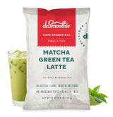 Café Essentials Matcha Green Tea Latte Frappe Mix - No Artificial Colors, Flavors, or Sweeteners - Shelf Stable - 51mg of Caffeine - Great for Hot