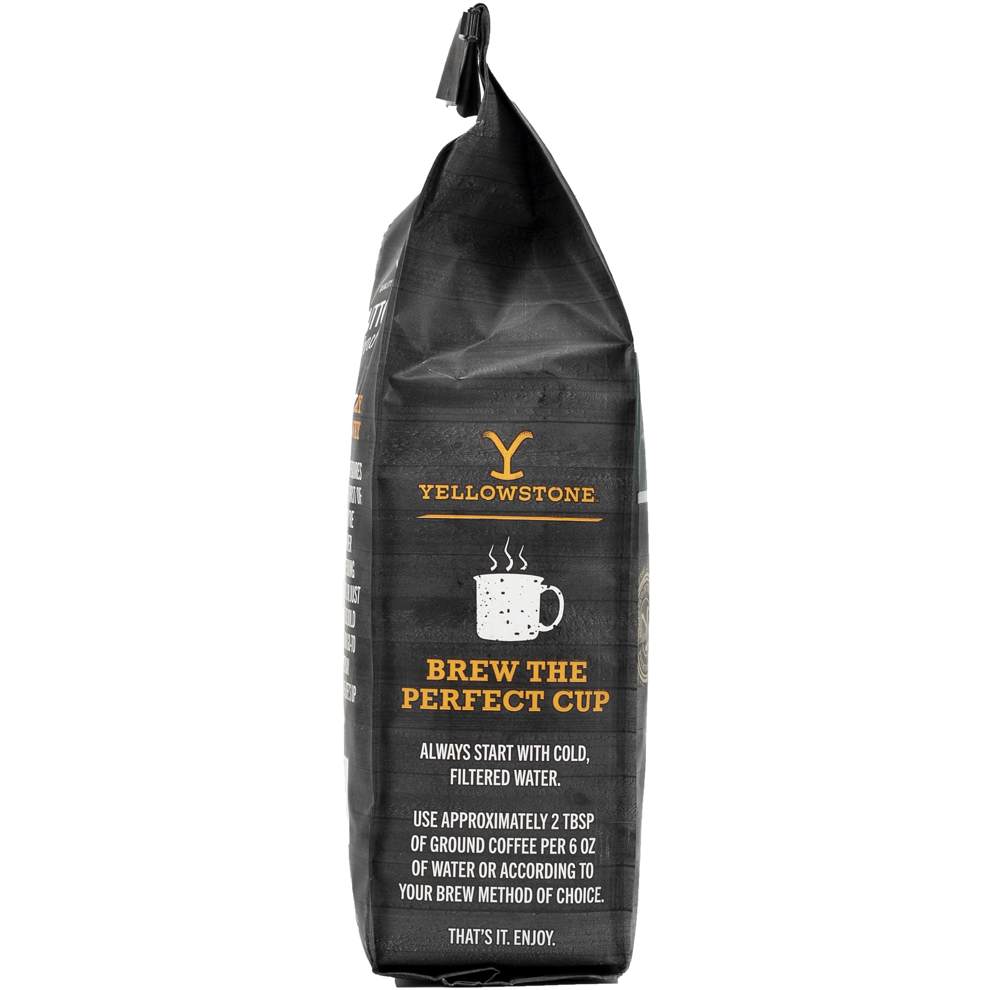 Yellowstone Bunkhouse Medium Roast Coffee,100% Arabica Ground Coffee, 12 oz.