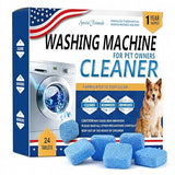 ukiism Washing Machine Cleaner Tablets for Pet Owners, Washer Cleaner for Pet Hair, Dander & Odor, Deep Cleaning Descaler Deodorizer for HE Front Load