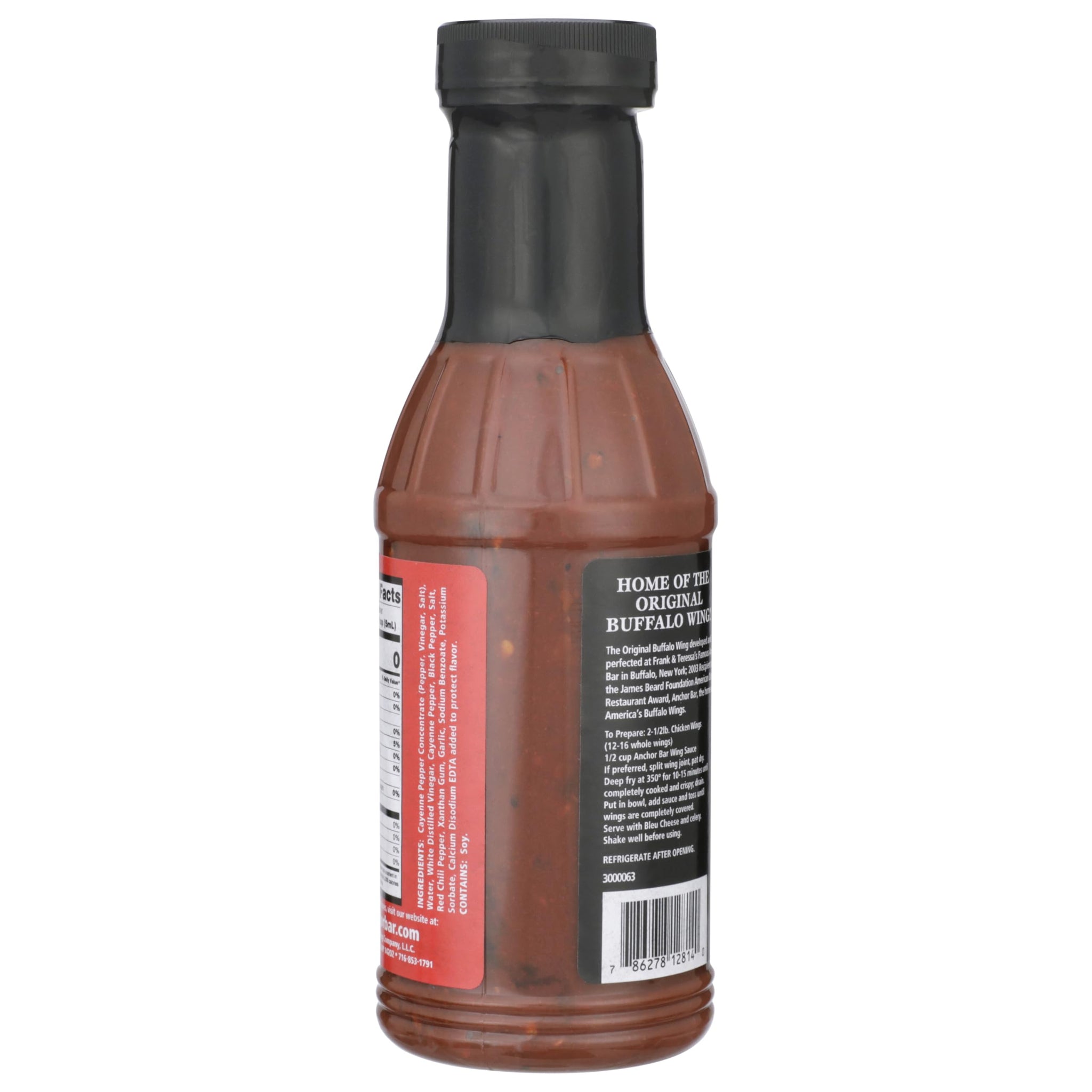 Anchor Bar Original Buffalo Wing Sauce, Extreme Heat Recipe, 12 fl oz | Authentic Buffalo Wing Sauce | Classic Tangy & Spicy Condiment