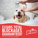 Drano Max Gel Drain Clog Remover & Cleaner, Fast-Acting to Unclog Standing Water & Remove Hair, Grease & Food Blockages, Safe for all Pipes & Septic
