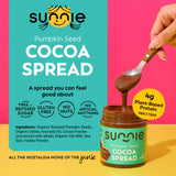 Sunnie Allergen-Free, Organic Pumpkin Cocoa Spread, Creamy Chocolate Butter Flavor, Made with Avocado Oil, Only 7 Ingredients, Vegan Snack
