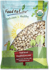 Food to Live Organic Whole Macadamia Nuts, 12 Pounds - Non-GMO, Raw, Shelled, Unsalted, Kosher, Vegan, Bulk. Keto Snack. Buttery Flavor. Good Source
