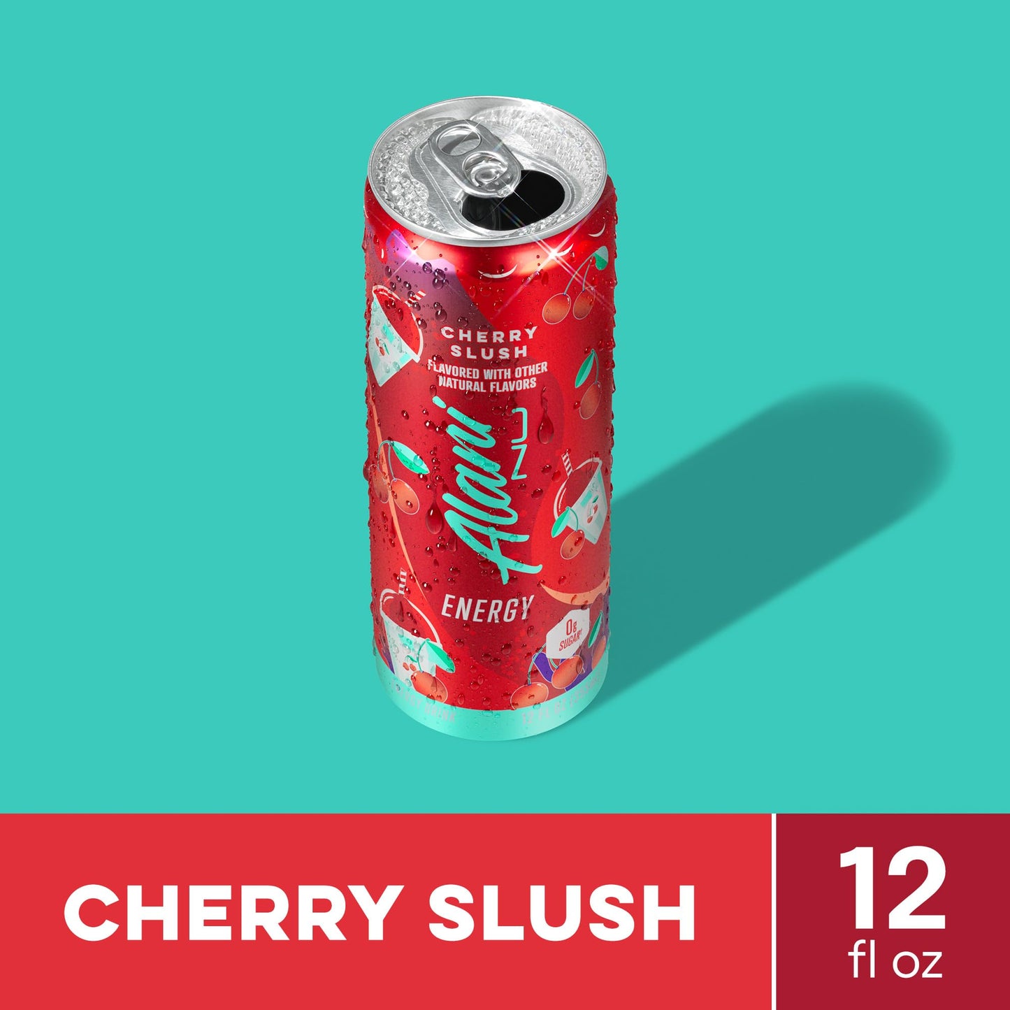 Alani Nu CHERRY SLUSH Ice Sugar Free, Low Calorie Energy Drinks | 200mg Caffeine | Antioxidants | Biotin, B Vitamins | Zero Sugar | 15 Calories or