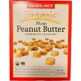 Trader Joe's Organic Mini Peanut Butter Sandwich Crackers (Pack of 2)