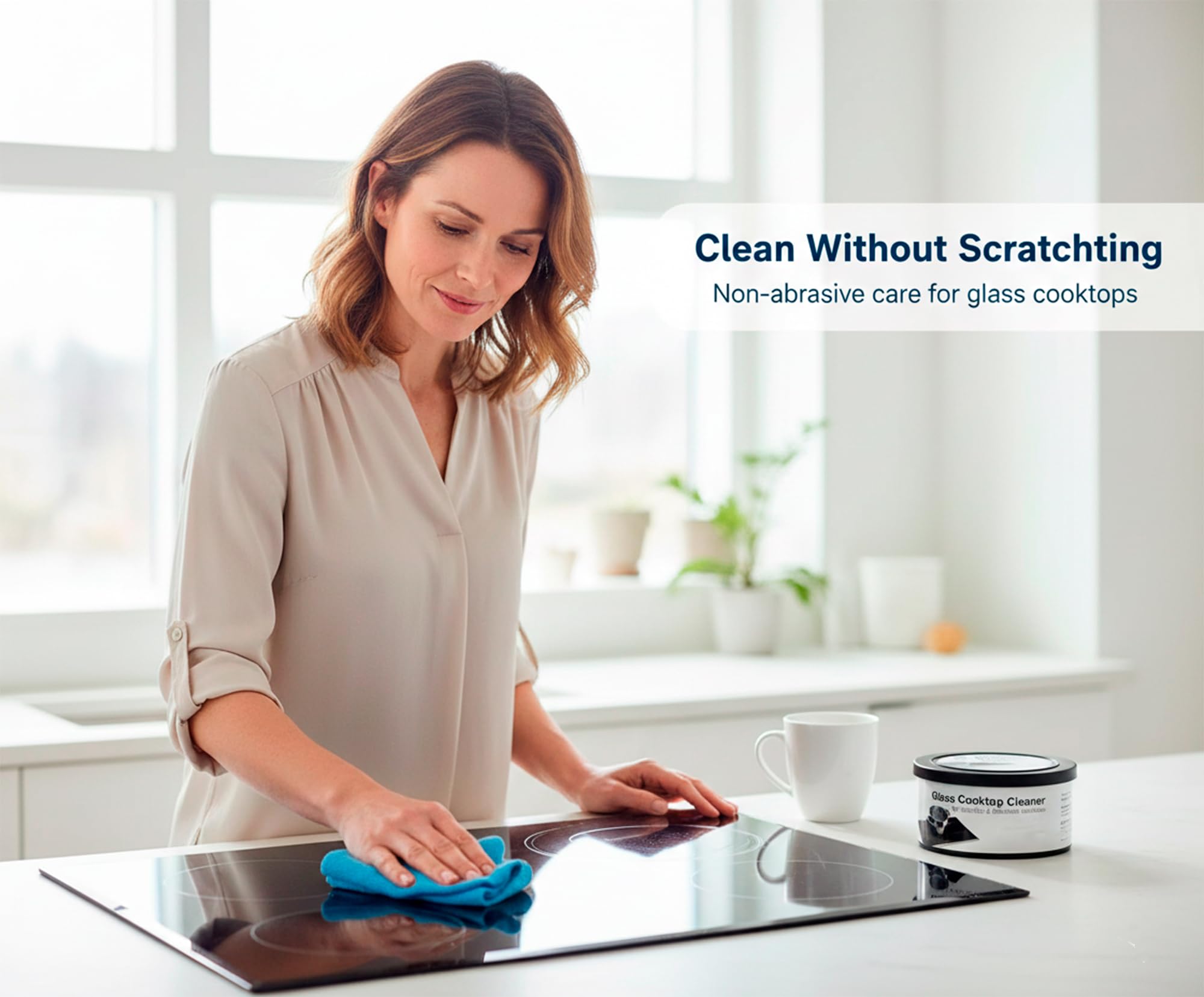 FIXIT PARTS US-based supplier - Original 12010030 Glass Cooktop Cleaner for Electric & Induction Cooktops - ?????????? Cooktop Cleaning Cream - Removes
