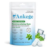 Remineralizing Gum with Nano Hydroxyapatite and Xylitol, Sugar Free, Aspartame Free, Mint Flavor, Effectively maintains fresh breath and oral health
