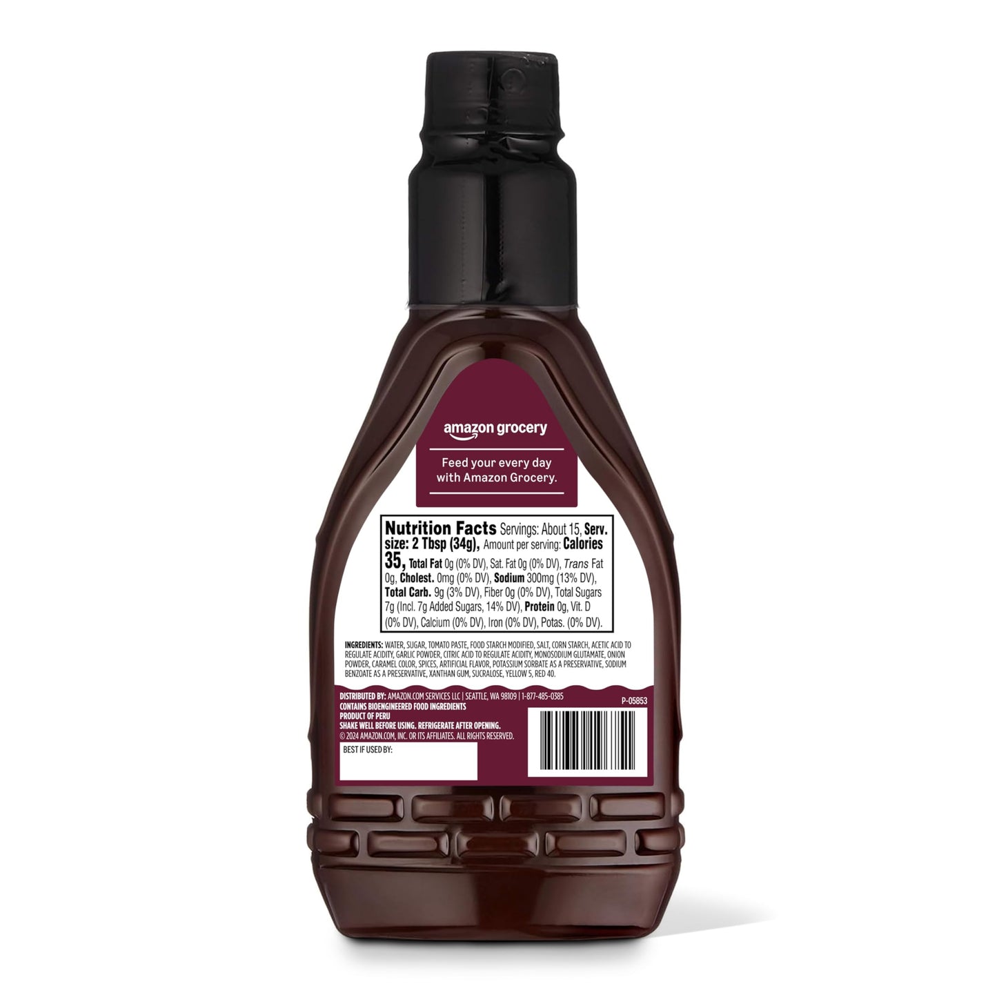 Amazon Grocery, Hickory Smoke BBQ Sauce, 18 Oz