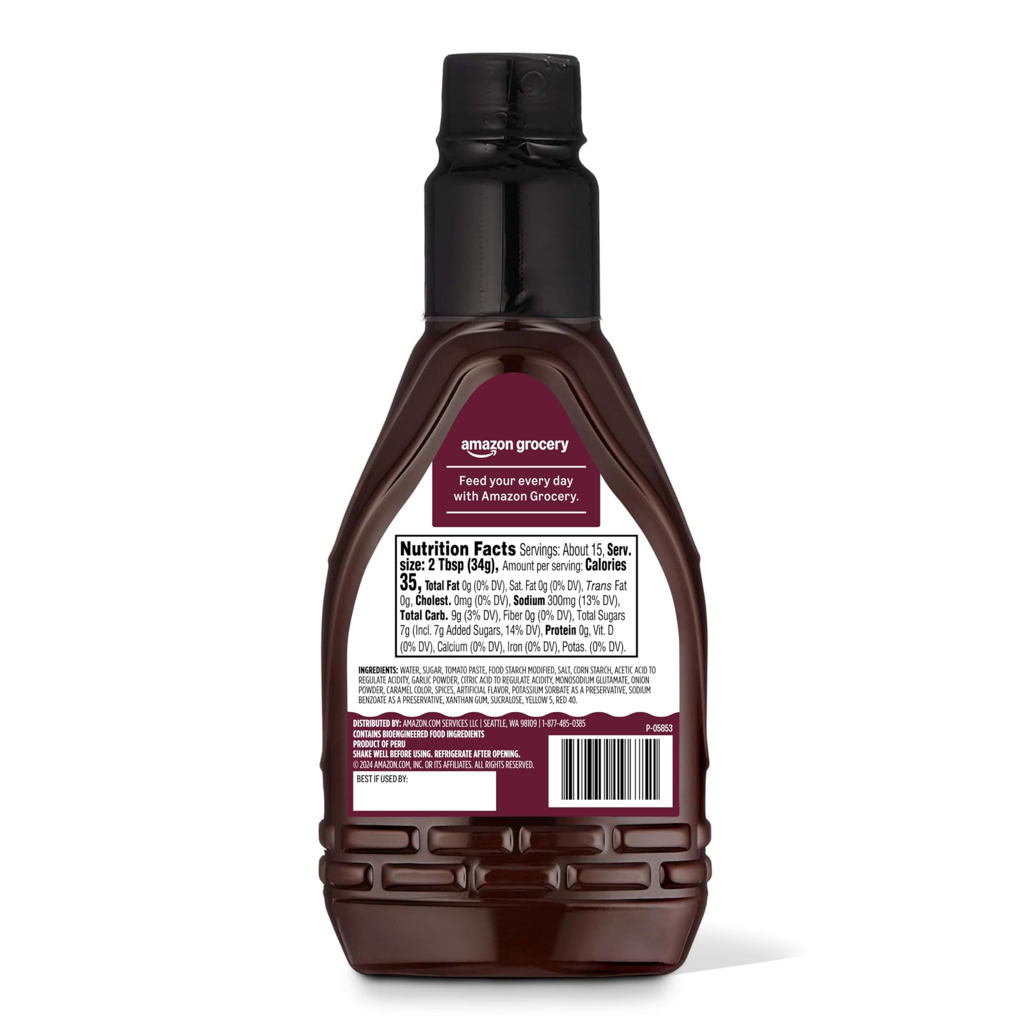 Amazon Grocery, Hickory Smoke BBQ Sauce, 18 Oz