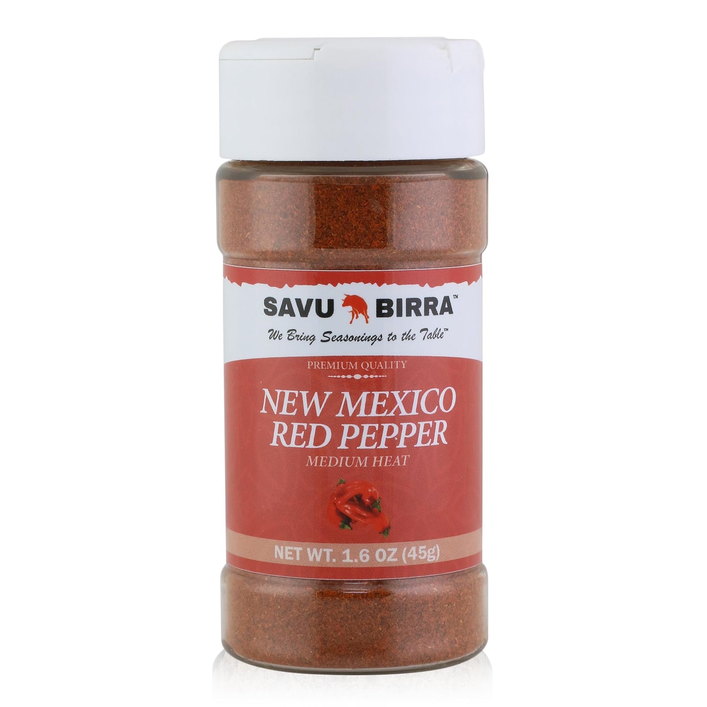 Savu Birra Gourmet Chile Pepper 4 Pack, De Arbol, Serrano, New Mexico Red & Guajillo Chile Pepper Powder
