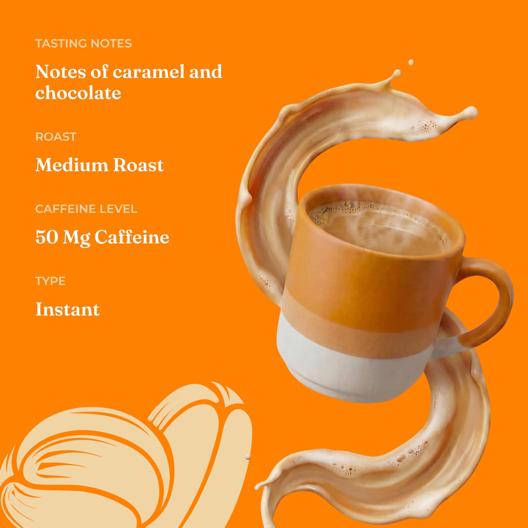 Four Sigmatic Original Focus Mushroom Coffee Latte | Plant-Based Organic Instant Latte with Lion’s Mane Mushroom for Focus and Mental Clarity | Made