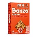 Banza Elbows Pasta from Chickpeas - Gluten Free, High Protein, and Lower Carb Protein Elbows Chickpea Pasta - 8oz