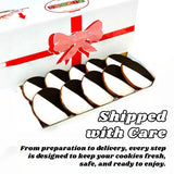 Best Cookies 5" Black and White Cookies New York Style - 24 Gourmet Vanilla Cookies Individually Wrapped, Kosher Certified, Fresh Bakery Snack
