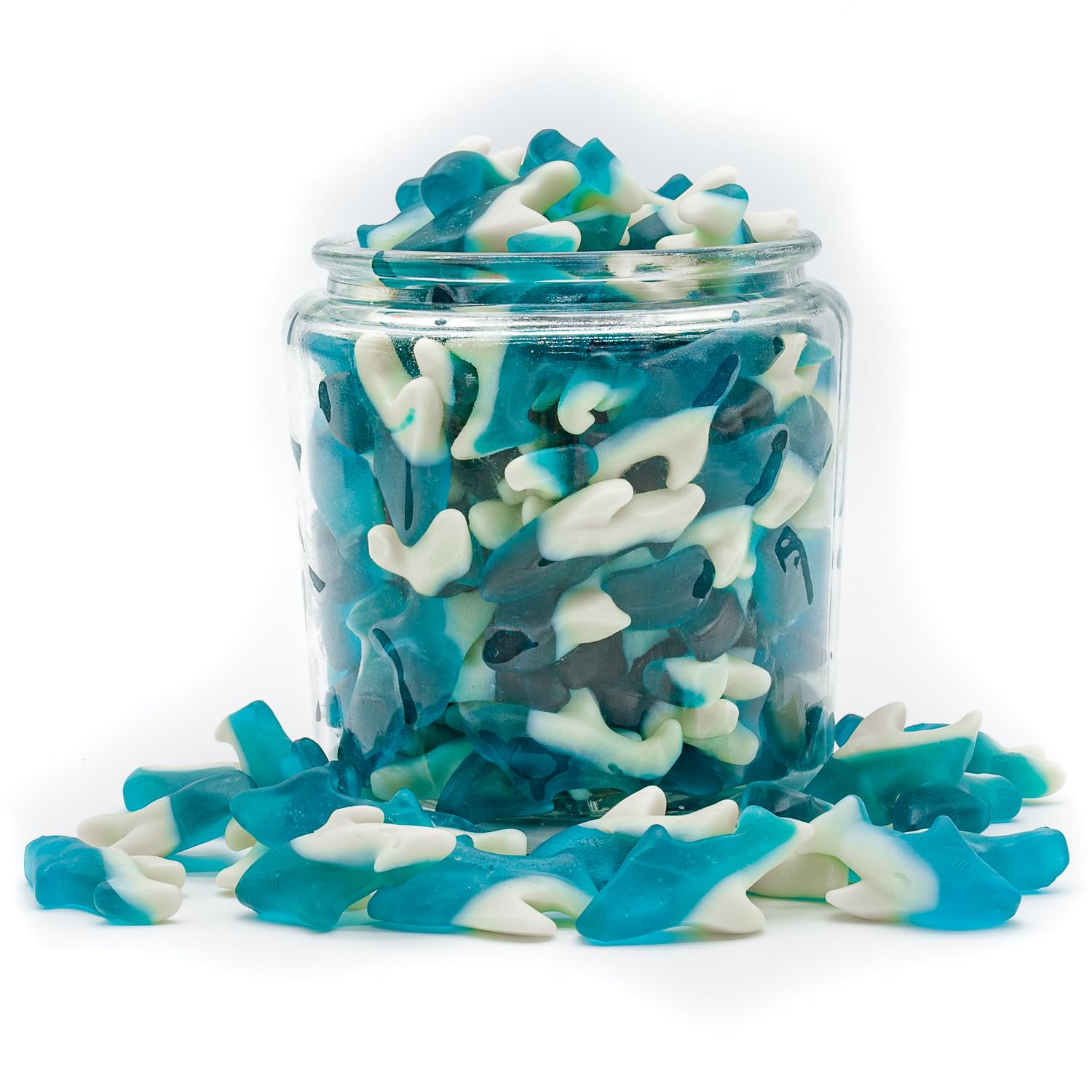 Sharks Gummies 1 lb - Bulk Gummy, Soft and Chewy Candy in Resealable Bag, Gluten Free