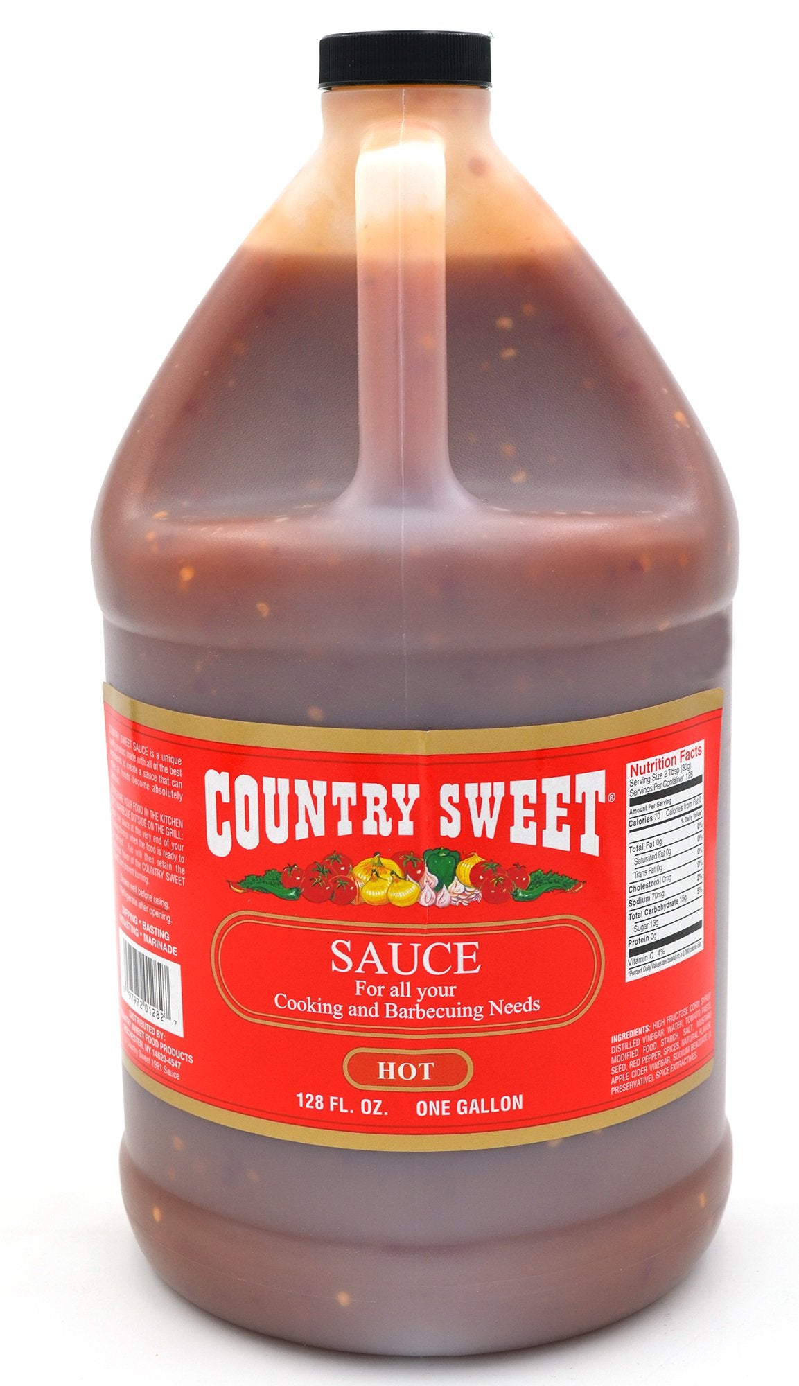 Country Sweet Sauce - Premium Cooking and Finishing Sauce (Hot, 1 Gallon/128 ounces)