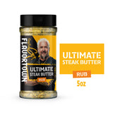 Guy Fieri's Flavortown Ultimate Steak Butter Seasoning - Blend of Salt, Spices, & Garlic, Gluten-Free Meat Rub for Cooking & Grilling, Use on Steaks