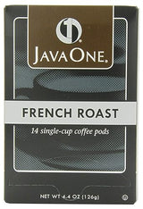 Java One French Roast Coffee, 14-Count Pods (Pack of 6)