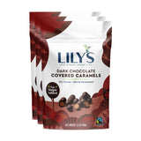 Lily's Sweets Dark Chocolate Caramels | Stevia Sweetened, No Added Sugar, Low-Carb, Keto Friendly | Fair Trade, Gluten-Free & Non-Gmo | 3.5 Oz, Pack