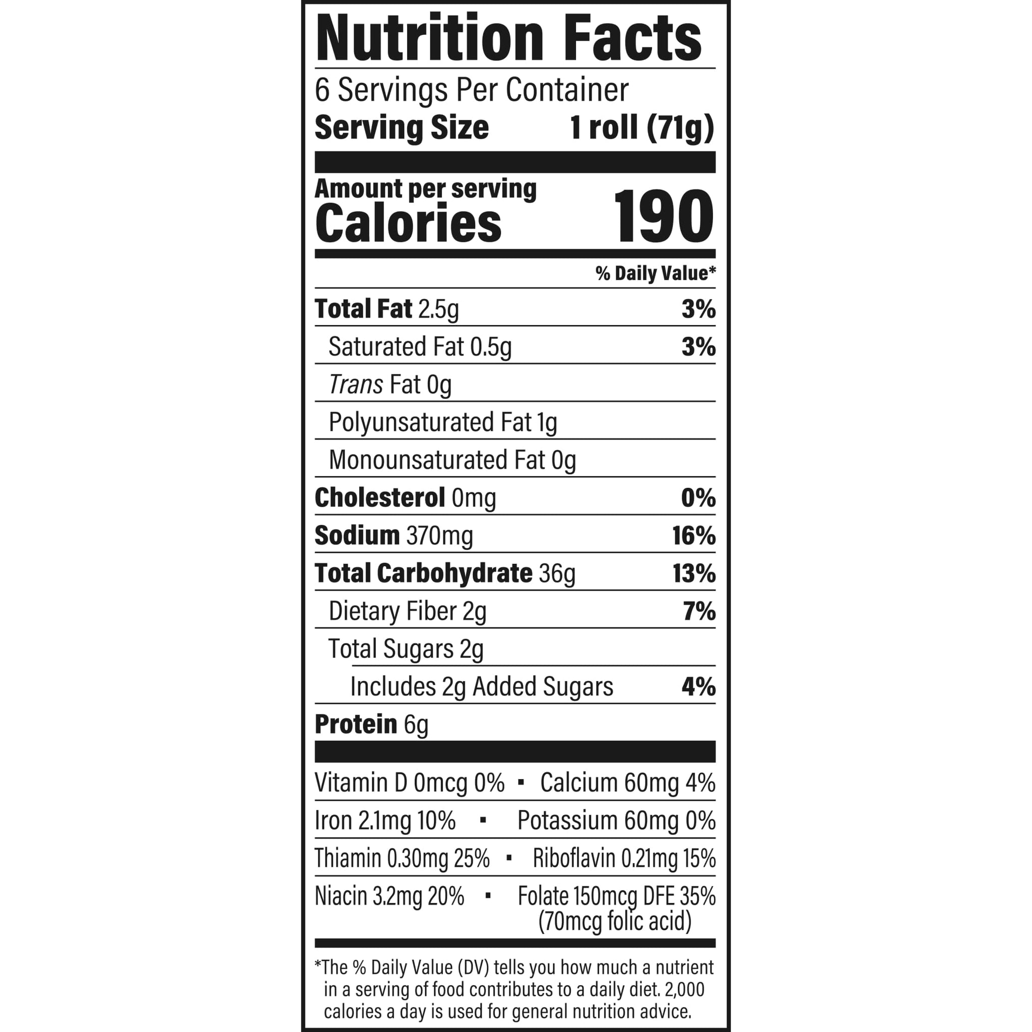 Anzio & Sons White Sub Rolls, 6 count, (2.5 oz each), Sandwich Rolls, 15 oz Bag