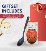 Sauce Simmer Butter Chicken, 10.58 OZ Bundle with Black Nylon Basting Spoon - Rich Tomato and Coconut Cream Blend with Mild Spices, Great for Easy