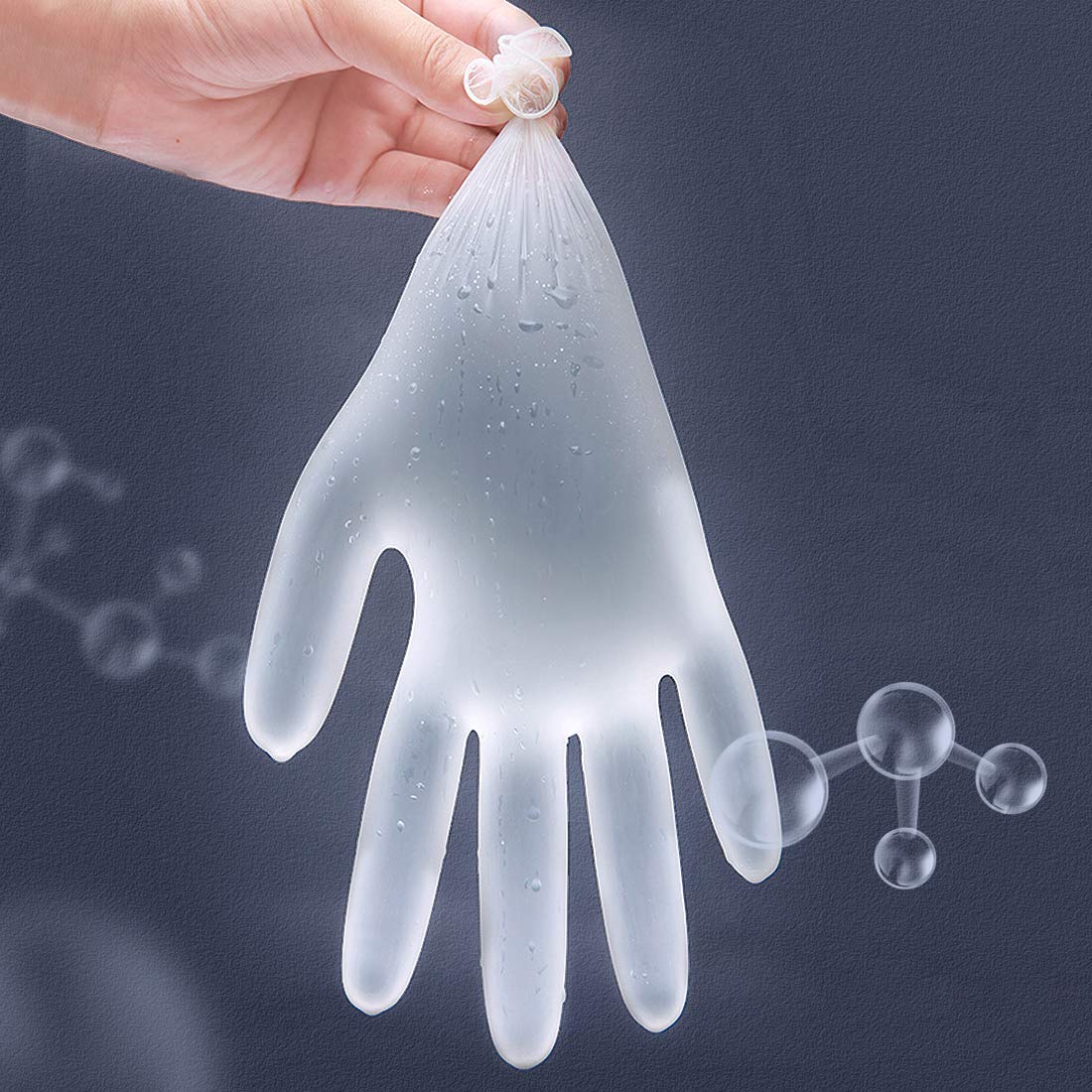 100 pcs Nitrile G10ve, Disposable Powder Free Nitrile G10ves, Home/Food Service and More, M Size