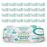 Juniper CLEAN 24 Pack Surface Cleaning Wipes with Bleach, All-Purpose Cleaner for Bathroom, Kitchen, Office, 1728 Count Soft Flow, Fresh Scent, Lint