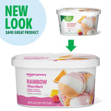 Amazon Grocery, Rainbow Sherbert Ice Cream, 48 Fl Oz