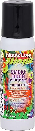 Smoke Odor Exterminator 2.5 oz Mini Spray, (Hippie Love)