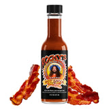 Rocky's Bacon Hot Sauce - Gourmet Red Chili Sauce with Perfectly Balanced Heat - Great Hot Sauce Gift and Wing Sauce - 5 oz