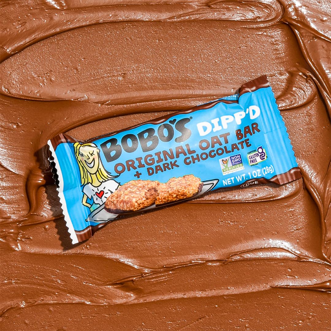 Bobo'S Oat Bars, Original Oat Bars + Dark Chocolate Dipp'D, 1 Ounce