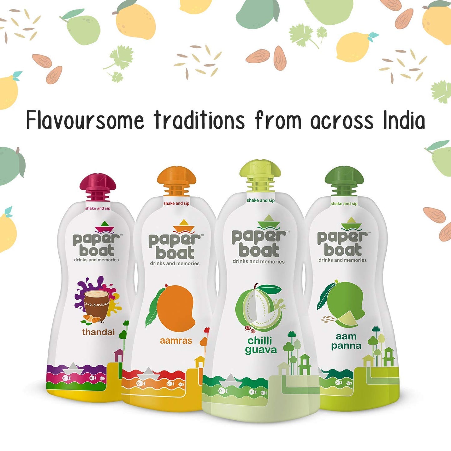Paper Boat Jaljeera, Refreshing Summer Drink, No Added Preservatives and Colours (Pack of 6, 200ml each)