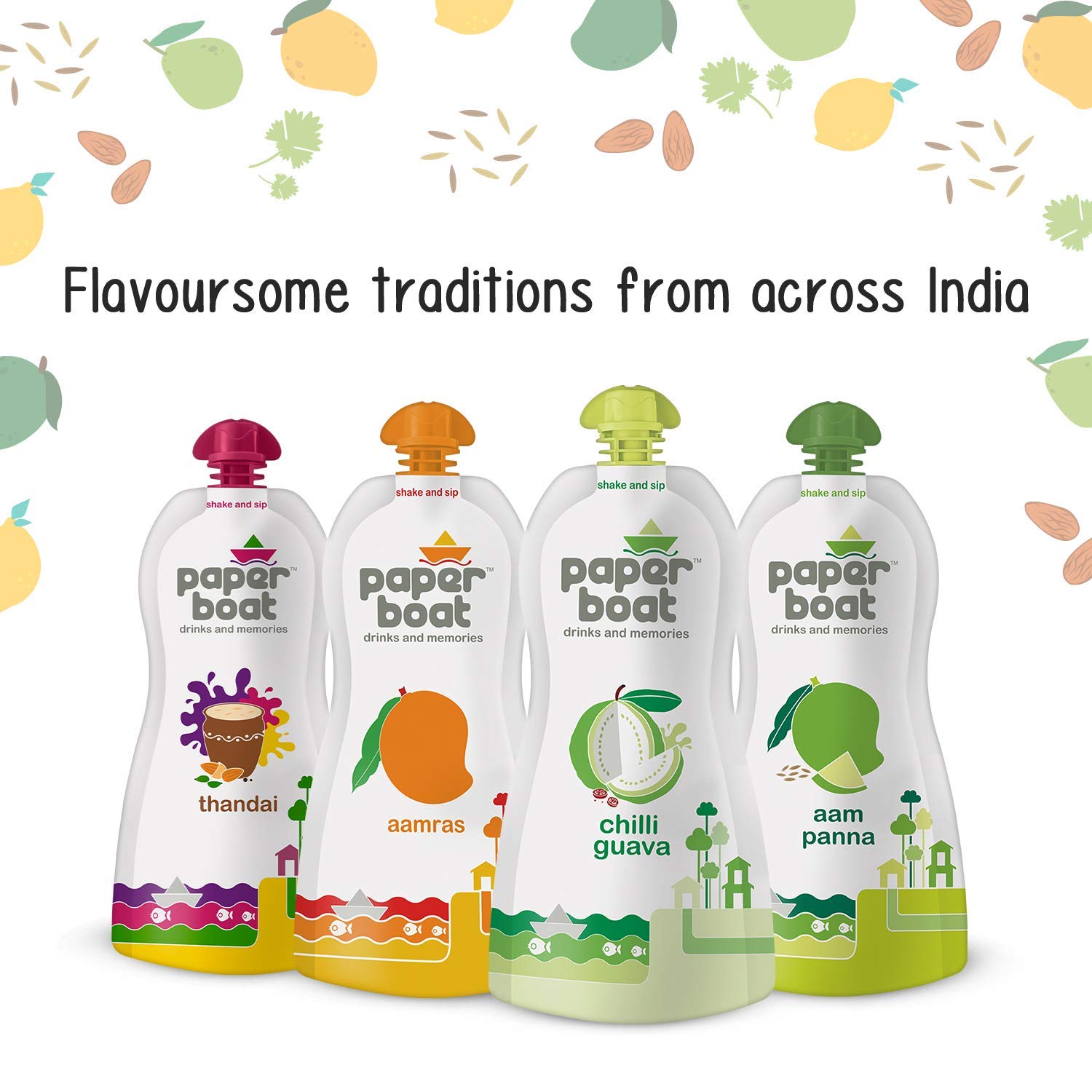 Paper Boat Jaljeera, Refreshing Summer Drink, No Added Preservatives and Colours (Pack of 6, 200ml each)