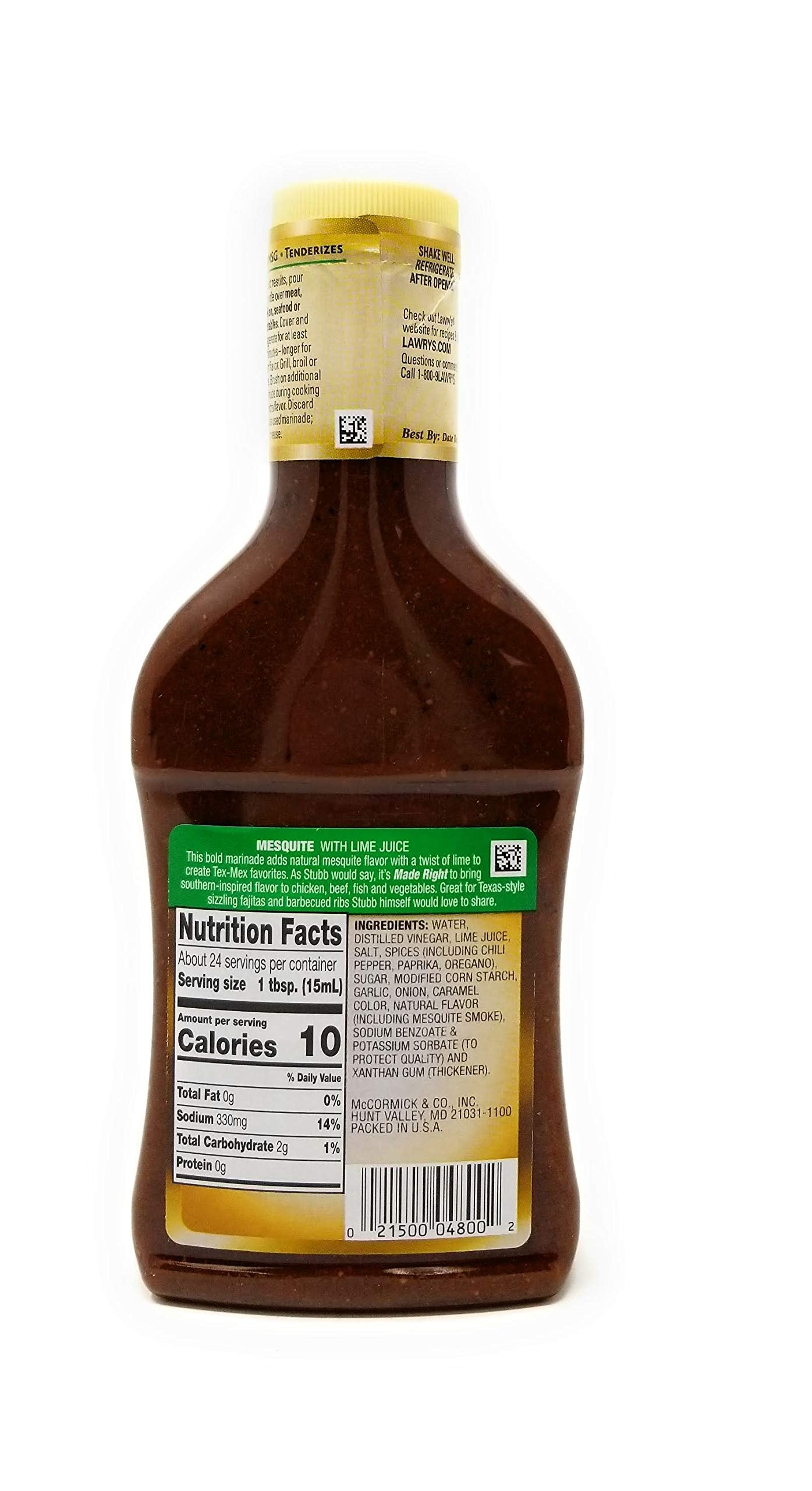 Lawry's Baja Mesquite 30 Minute Marinade (Pack of 2) 12 oz Bottles