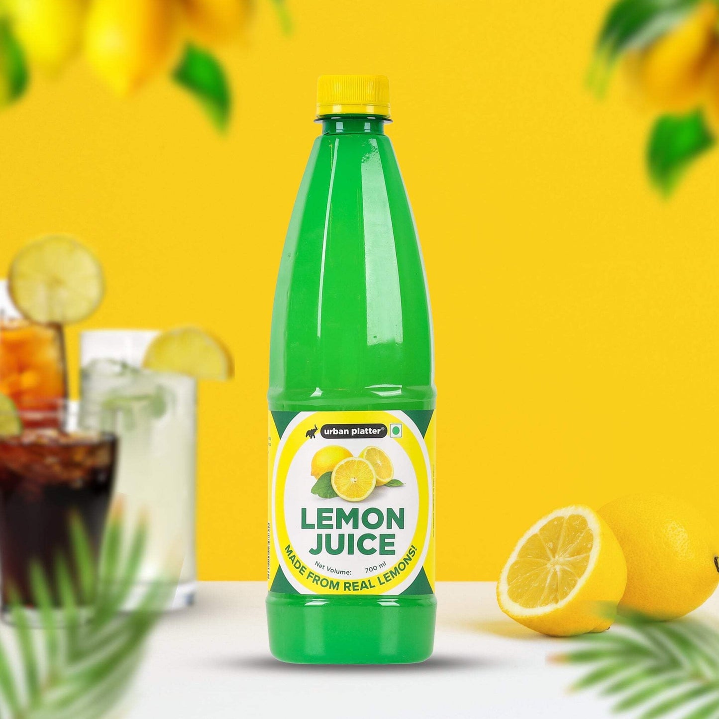 Urban Platter Lemon Juice Concentrate | Equivalent to 70 Lemons | Ideal for Cooking, Baking, Cocktails, Mocktails, Juices & Marinades | Convenient