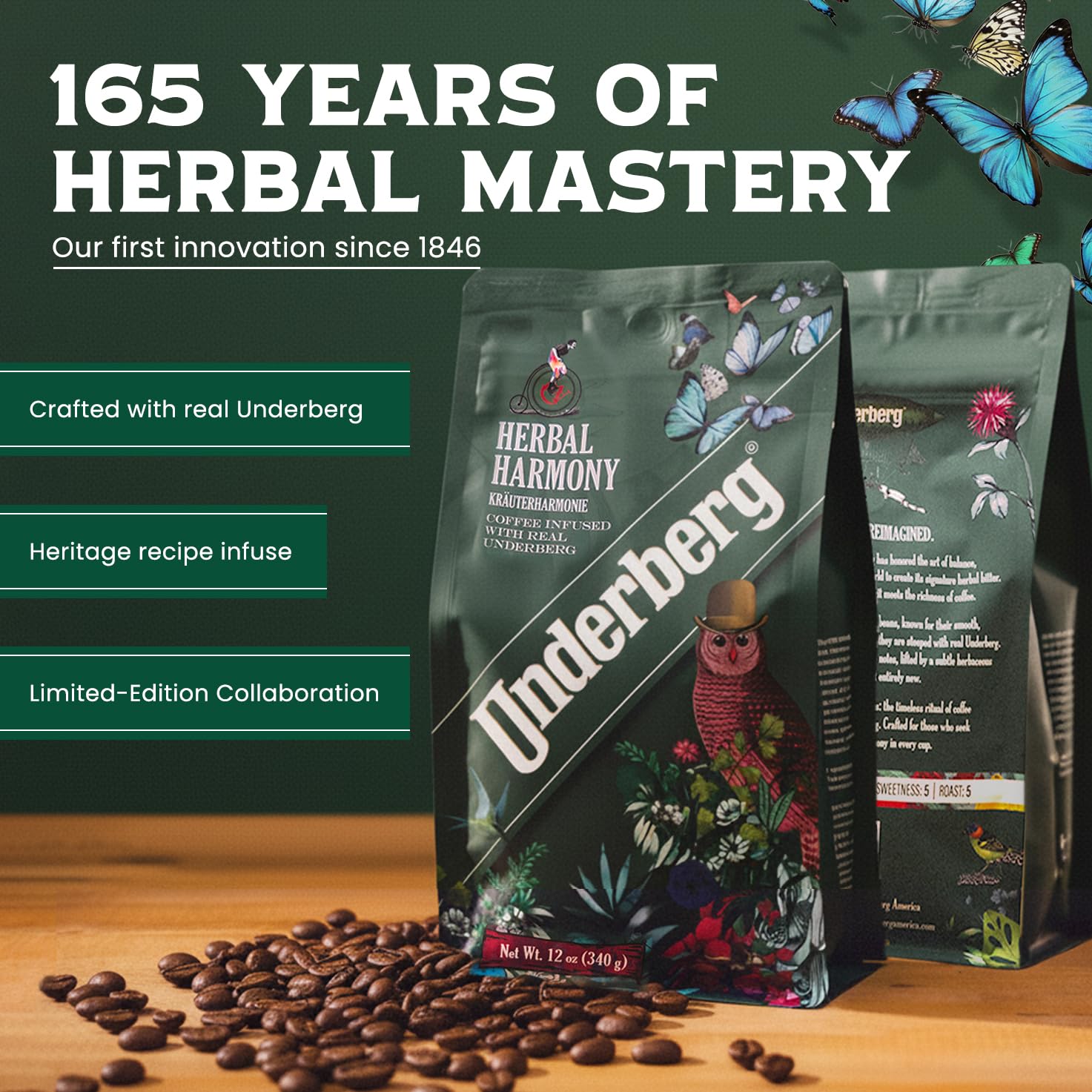Underberg Herbal Harmony Specialty Coffee 12oz by Boston Stoker