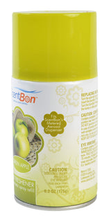 ScentBon Air Freshener Refill Metered Aerosol Can, Cinnamon, Fresh Linen, Green Apple, Mango, Ocean, Vanilla, Pack of 12 (12, Green - Green Apple