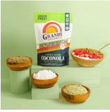 Grandy Organics Super Hemp Blend Coconola Gluten Free Granola - Certified Organic, Keto Certified, Non-GMO, Grain Free, Paleo Friendly, Low Carb