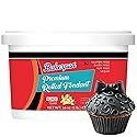 Bakerpan Premium Rolled Black Fondant for Cake Decorating - 1 Pound, Vanilla Flavor
