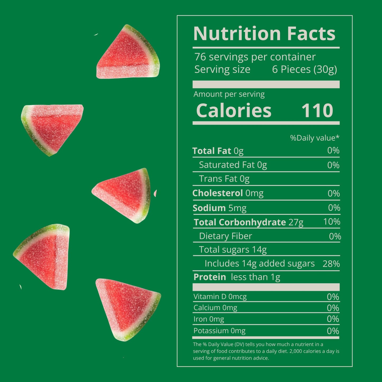 Kervan Candy Bebeto Watermelon Slices - Fruity, Soft, Sweet & Sour Gummy Candy Bulk for Kids, Gift Snacks and Parties - Watermelon Slice Gummies Big