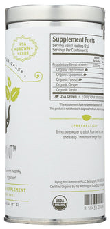 FLYING BIRD BOTANICALS Organic 15 Bag Tin Twilight Mint Tea, 15 CT