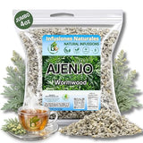 Ajenjo Herbal Tea - 4 oz (113g) - 100% Natural Mexican Herb - Wildcrafted Wormwood - Vegan, Non-GMO - Loose Leaf Herbal Infusion - Te by BexpertsUSA