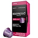 Bestpresso Coffee for Nespresso Original Machine 120 Aluminum pods Certified Genuine Espresso Lungo Blend (High Intensity) Pods Compatible