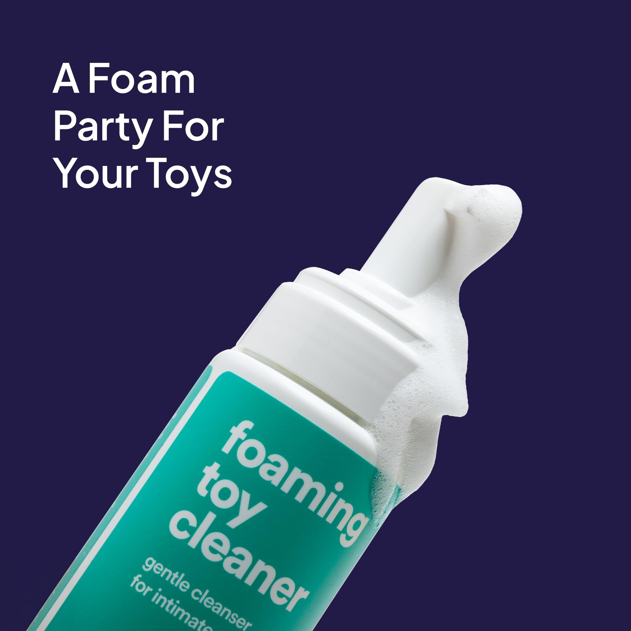 Hello Cake Toy Cleaner, Adult Toy Cleaner with Easy to Use Pump, Natural Gentle Foaming Cleanser, Extend the Life of Toys, 7.5 fl oz
