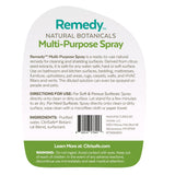 CitriSafe Remedy Multi-Purpose Treatment Spray - All Purpose Cleaner Spray - Kitchen and Bathroom Cleaner