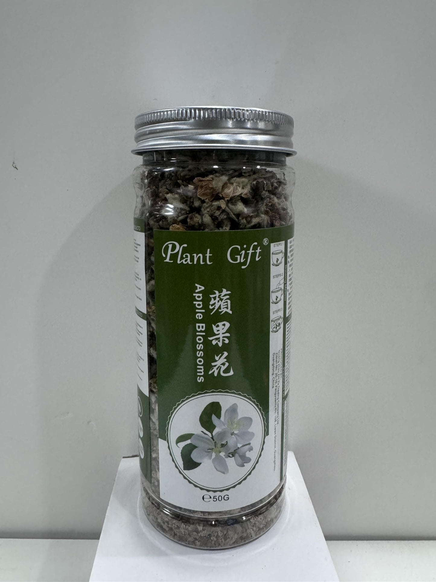 Plant Gift Apple blossom Flower Tea, Dried Apple Flower Tea, Dried Edible Apple Blossom Flowers for Hot Cold Zero Caffeine Floral Tea Beverages Food