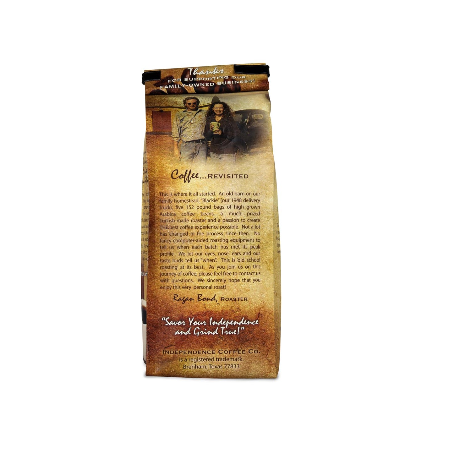 Independence Coffee Co. Jet Fuel Intense and Heavy Body, Dark Roast Ground Coffee, 12 Ounce Bag